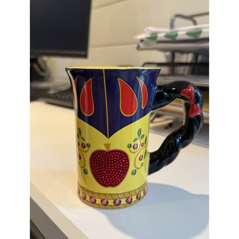 Disneyland Walt Disney World Snow White Mug - Disney Parks Authentic Yellow Gift